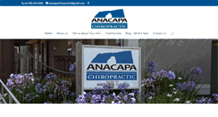 Desktop Screenshot of anacapachiropractic.com
